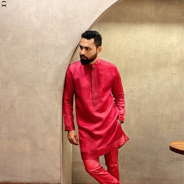 RADIANT RED CUTDANA KURTA