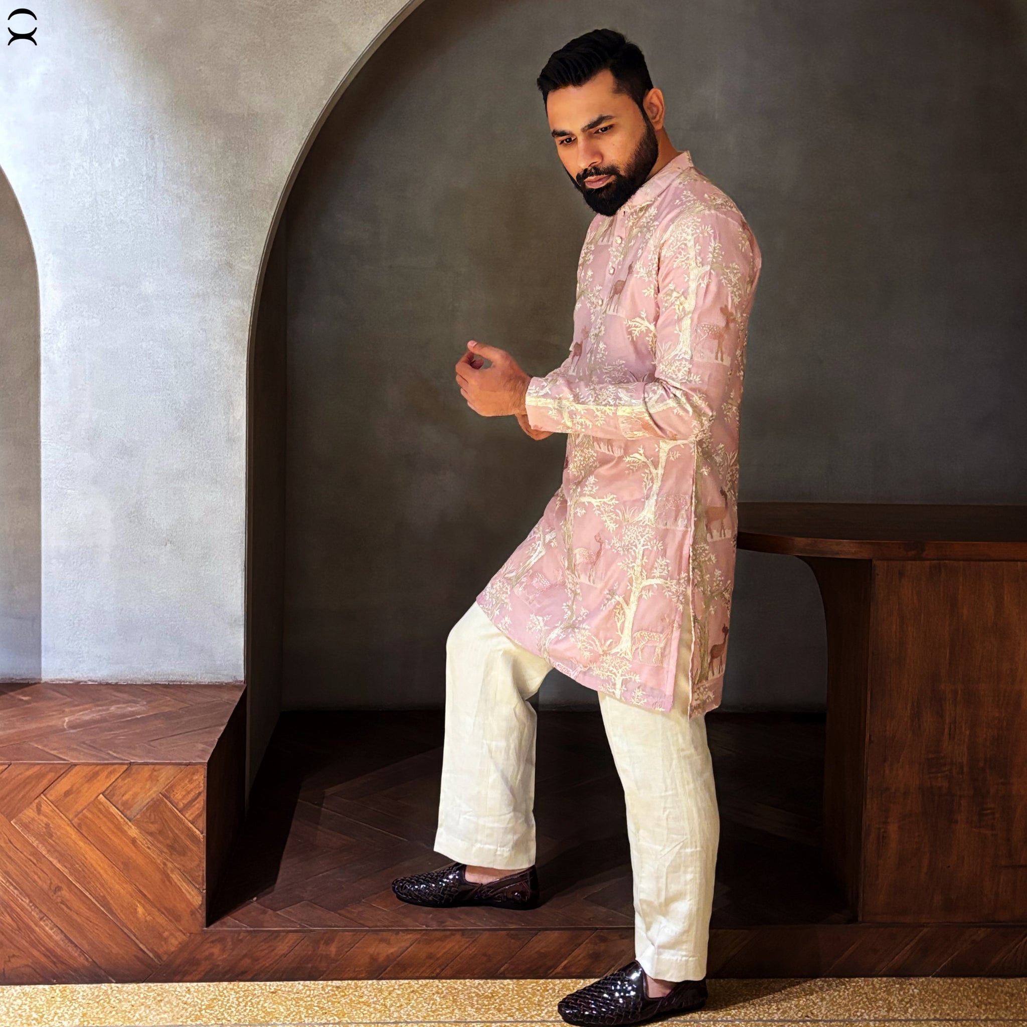 BLUSH PINK EMBROIDERY KURTA